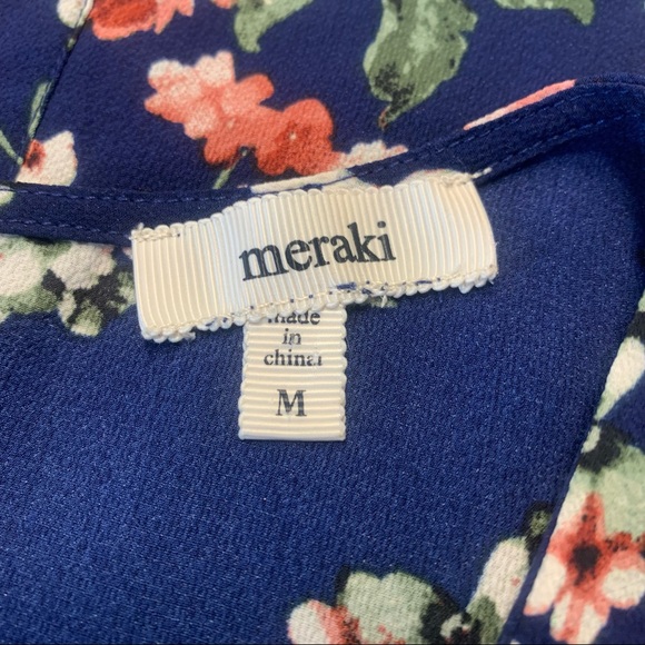 Meraki Medium Blouse Flowy Floral Cottagecore - Picture 3 of 7